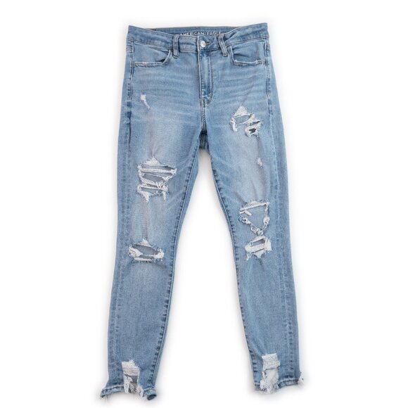 American Eagle Outfitters Denim - AMERICAN EAGLE Hi-Rise Jegging distressed jeans size 8 S